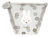 Marimo Craft Miffy Cherry Fleur Series Mesh W160 X H120 X D50mm Boat-Shaped Pouch, Gray, Approx. (DBM-2613)