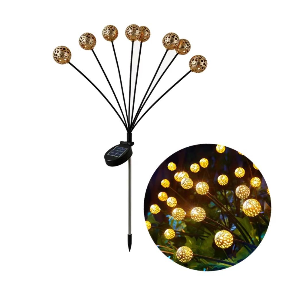6/8/10 Heads Solar LED Mushroom Garden Lights, IP65 Waterproof Dusk To Dawn Swaying Pathway Yard Outdoor Decor