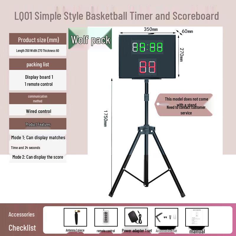 Wireless Basketball Electronic Scoreboard & Shot Clock