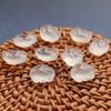 Mini Ice Jade White Agate Ruyi Lock Pendant & Earring Set