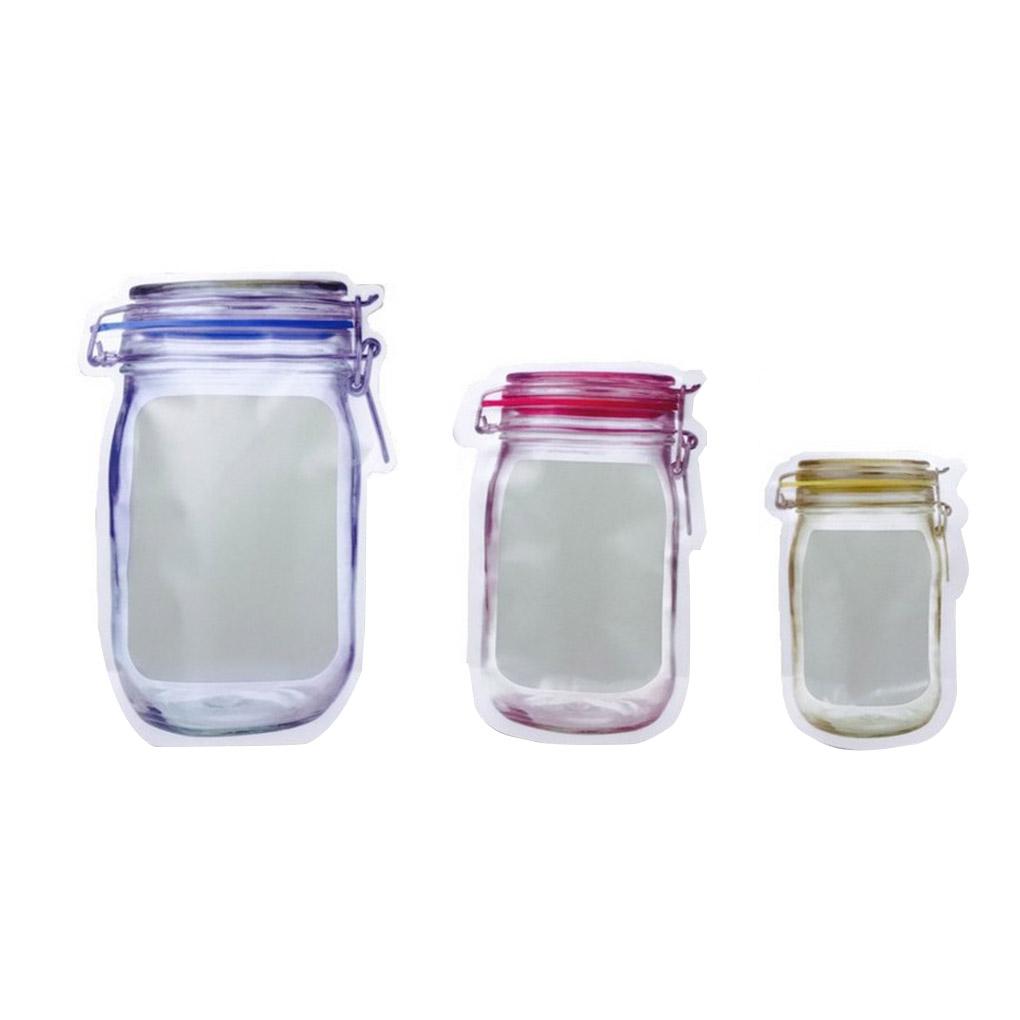 Bottle Ziplock Bag Portable Seal Moisture-proof Food Storage Bag Snacks