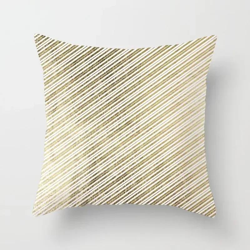 Golden Sofa Pillowcase Digital Printing Office Cushion Cover
