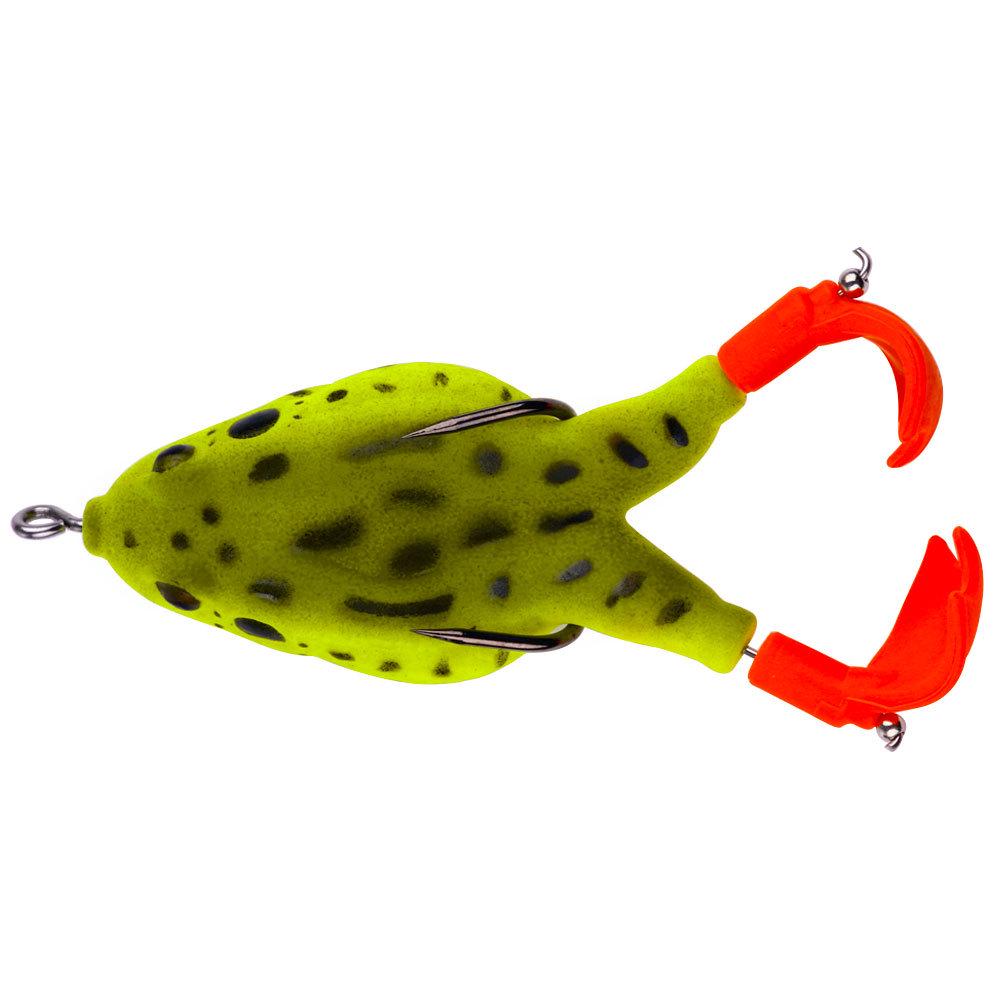 

Вращающиеся двойные лапки Бионическая лягушка-громовержец Искусственная приманка - Поверхностная система Горячий стиль 9cm 12g