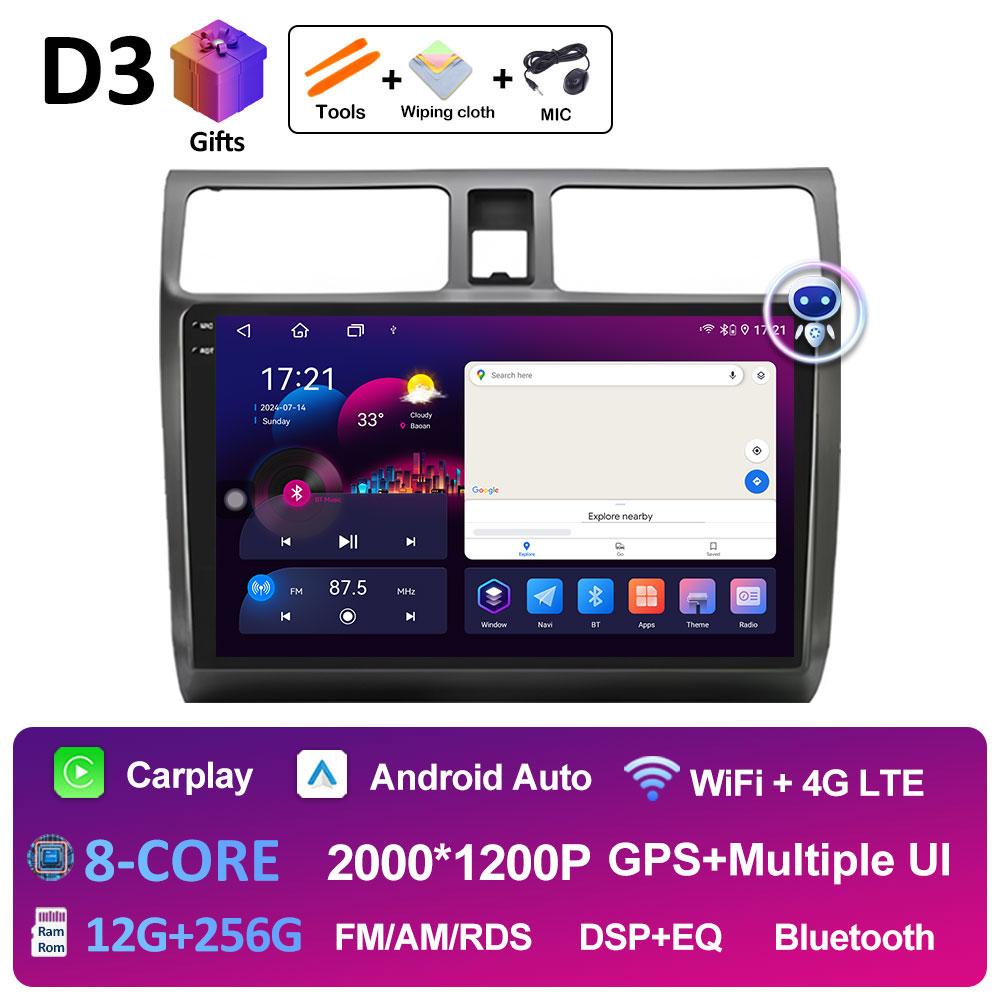 For Suzuki Swift 2003 2004 2005 2006 - 2010 Android Intelligent System Wireless Carplay DSP Stereo Autoradio Auto Tools No 2 Din