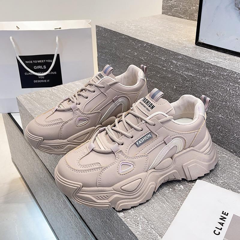 Hyunya Dad Shoes Women'S New Autumn Low-Top Soft-Soled Shoes Versatile Casual Sports Shoes Platform Women'S Shoes Tide