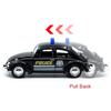 Policajný chrobák v mierke 1/36 1967 Policajný model auta zo zliatiny tlakového odliatku s vyťahovacím chrbtom pre deti Darčeky Kolekcia hračiek