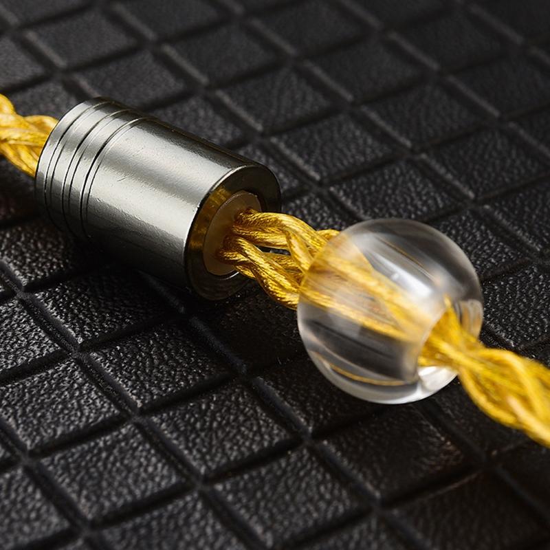 8Core Silver Plated Earphone Wire for QKZ-ZXN/ZXT/AK6 Pro 0.75mm Gold Plated Plug Earphone Extension Cable