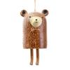 Ceramic Wind Hanging Ornament Animal Shaped Bell for Indoor Outdoor Garden Home Decor Porch Patio