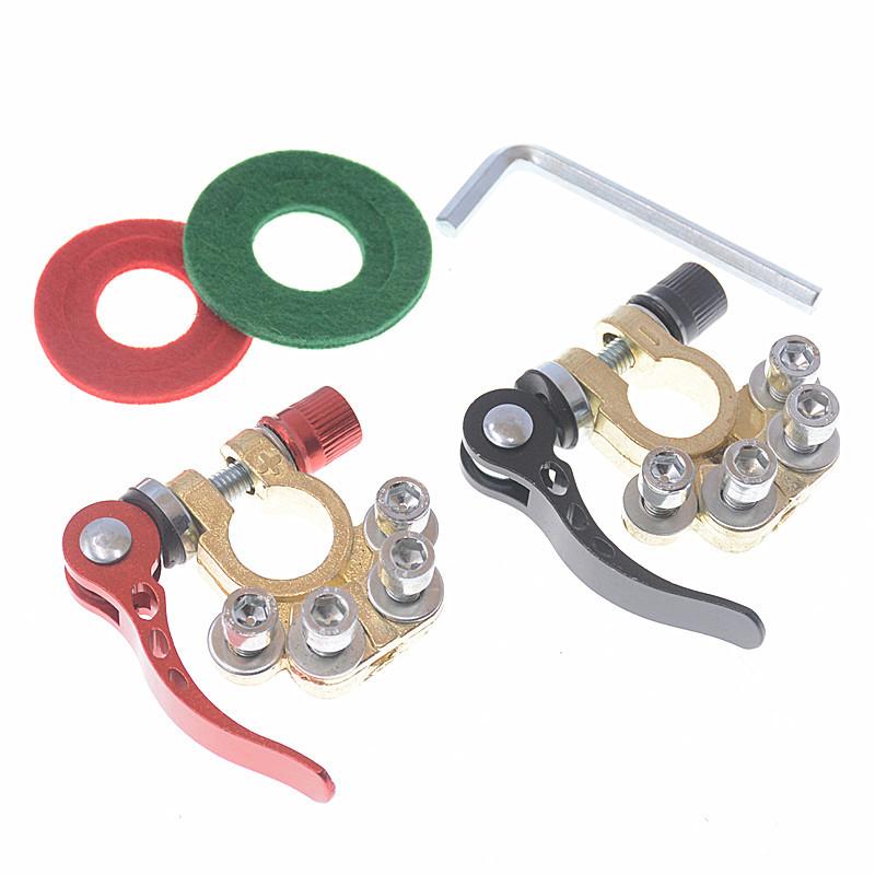 Quick Release Disconnect 12V 24V Positive Negative Battery Cable Ends for Type Car 1 Pair Car Battery Terminal Connectors