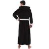 Men's Winter Plush Lengthened Shawl Bathrobe Home Clothes Long Sleeved Robe Coat