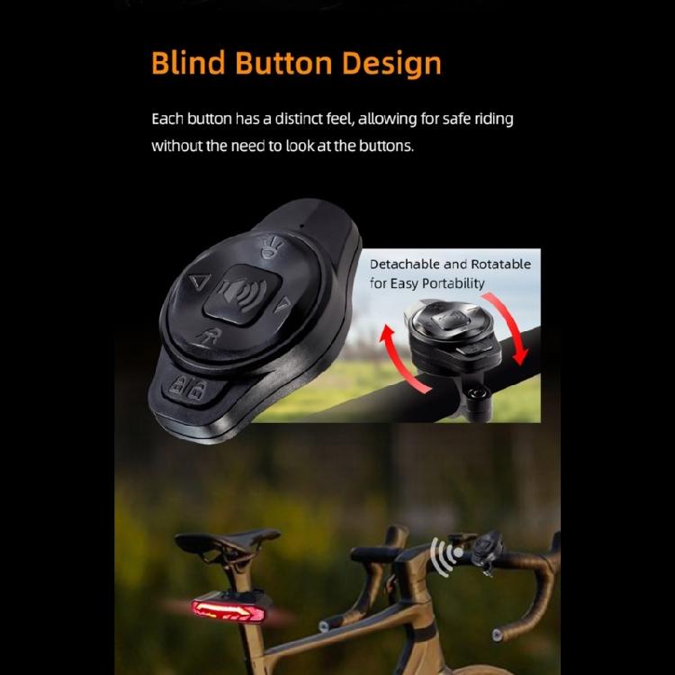 Automatic Dimming Intelligent Bikes Tail Light With Motion Detection Brake Warning for Effortlessly Night Ride