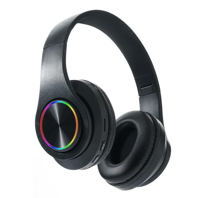 New B39 Luminous Wireless Bluetooth Headset: Foldable, Head-Mounted, Call-Ready, with Plug-in Card Feature