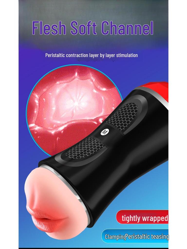 Electric Automatic Aircraft Cup Male Masturbator & Penis Stretcher