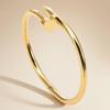 Summer Fashion Stainless Steel 18K Gold-Plated Bracelet Set for Women - Elegant, Simple Jewelry