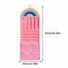 Multifunctional Hairpin Display Rack Wall-mounted Large Capacity Hair Clip Storage Bag Rainbow Design Cloth Hair Bow Organizer
