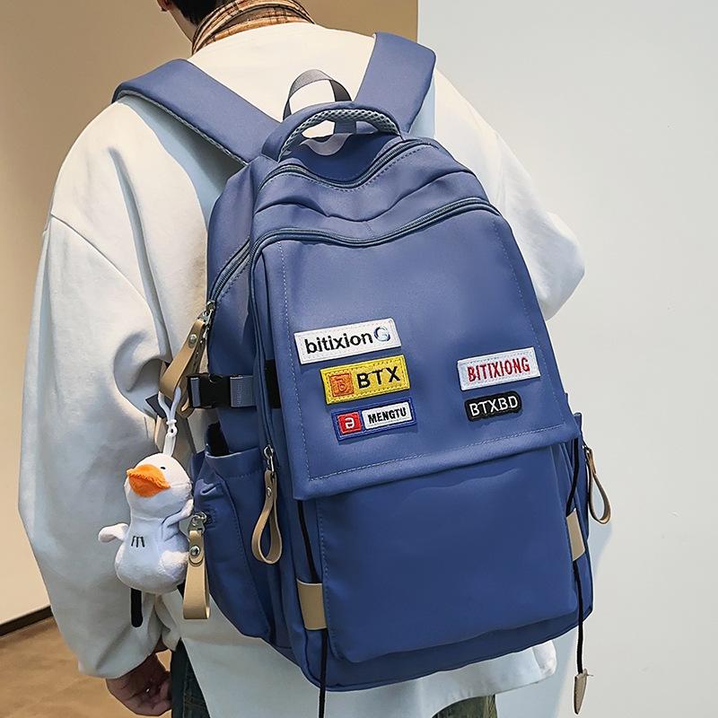 Female Junior High School Student Burgundy Male Backpack High School Student College Student Backpack
