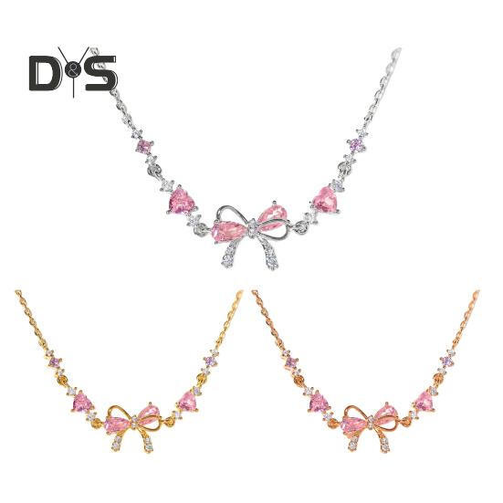 Kvinner Armbånd Sløyfe Hjerte Blomstform Cubic Zirconia Justerbar lengde Bursdag Jubileum Jubileum Gave Håndledd Armring Dame Smykker