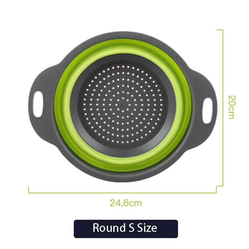 Over The Sink Colander Collapsible Chopping Board Storage Bucket Kitchen Washing Basket Vegetable Fruit Colanders Strainers New Kitchen Essentials