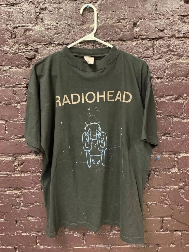 Футболка Radiohead, Хлопковая футболка Radiohead в ретро-стиле, Унисекс S-5XL  KH14264 Унисекс футболка M
