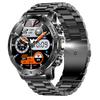 Men AK92 Smart Watch LED Light Flashlight Compass  Multi-Sports Fitness Tracker Outdoors Smartwatch BT Wireless Calling 800mAh