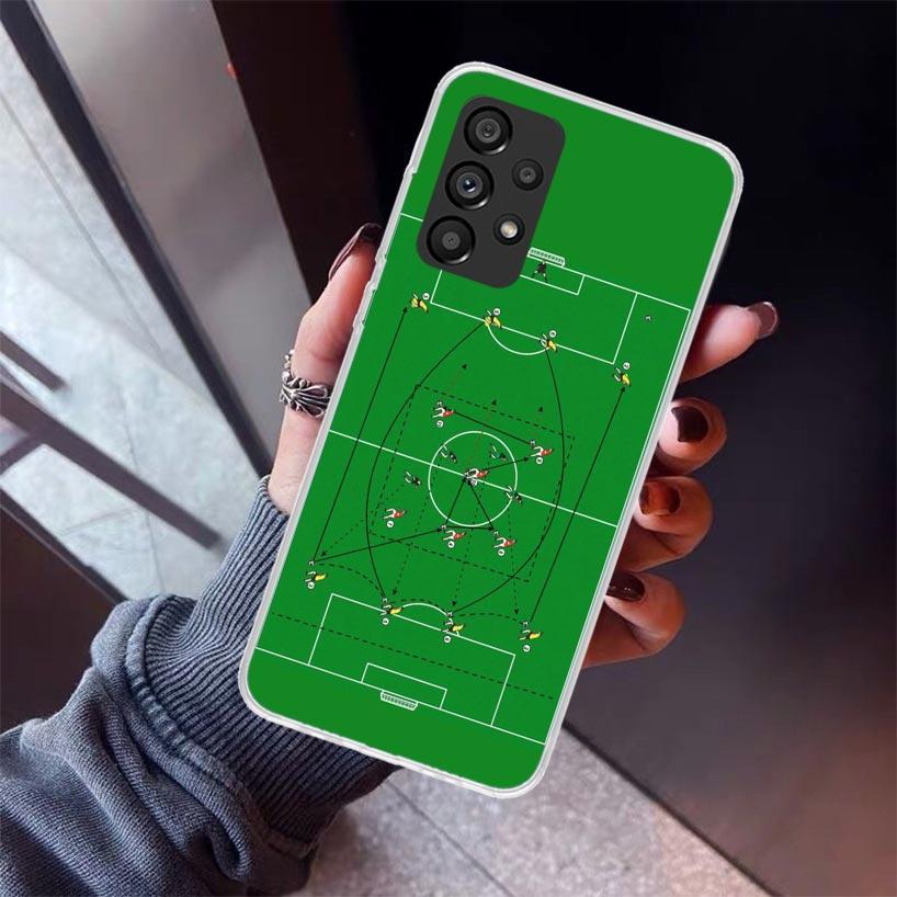 Football Soccer Tactics Time Phone Case For Samsung Galaxy A12 A52S A42 A32 A22 A51 A50 Note 20 Ultra 10 S10 Plus A71 A70 A31 A3