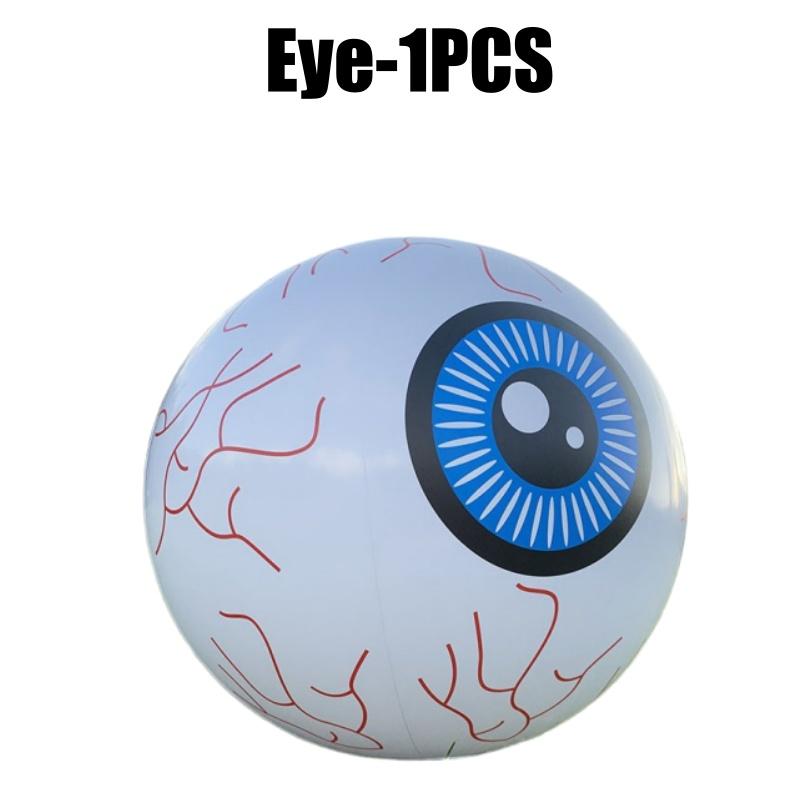 Inflatable Halloween Eyeball Beach Ball PVC Bat Balloon Scary Yard Decor Outdoor Spooky Party Horror Decoration Accessory