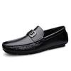 0851 Men'S Doudou Shoes Loafer Leather Shoes Spring Low-Top Foot Set Cowhide Surface Metal Large Size One Pedal Casual Shoes Single Shoes