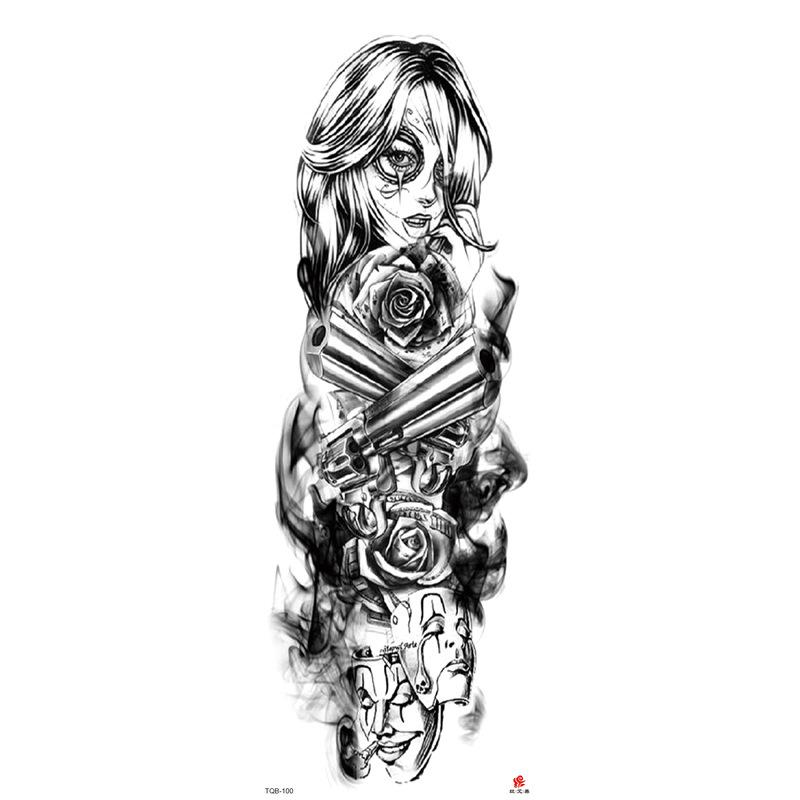 High Quality Temporary Body Arm Sticker Fake Temporary Tattoo Arm