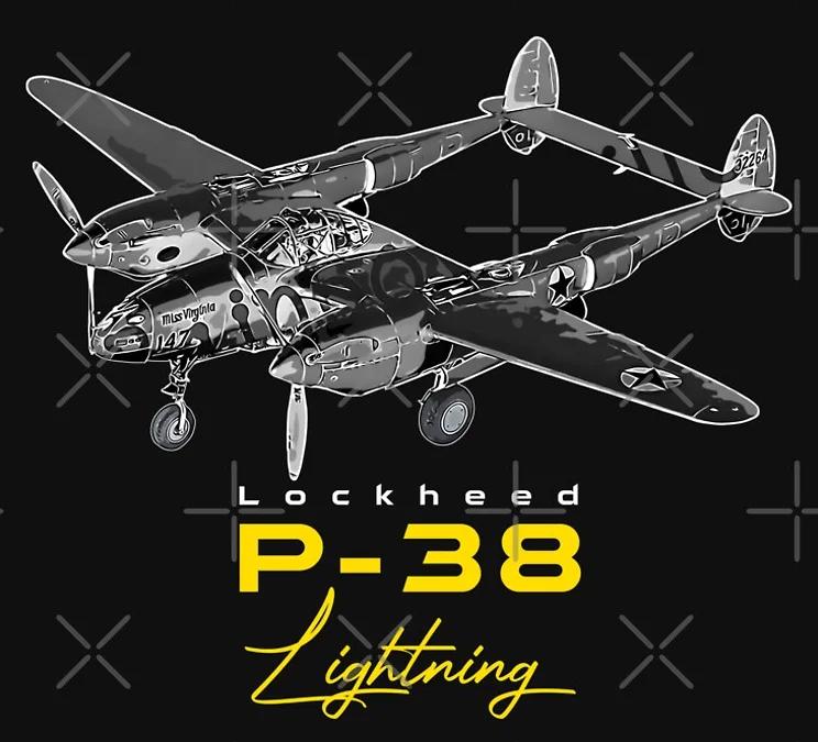 WWII USAF P38 Lightning Bomber T Shirt New 100 Cotton Short Sleeve ONeck Casual Tshirts S