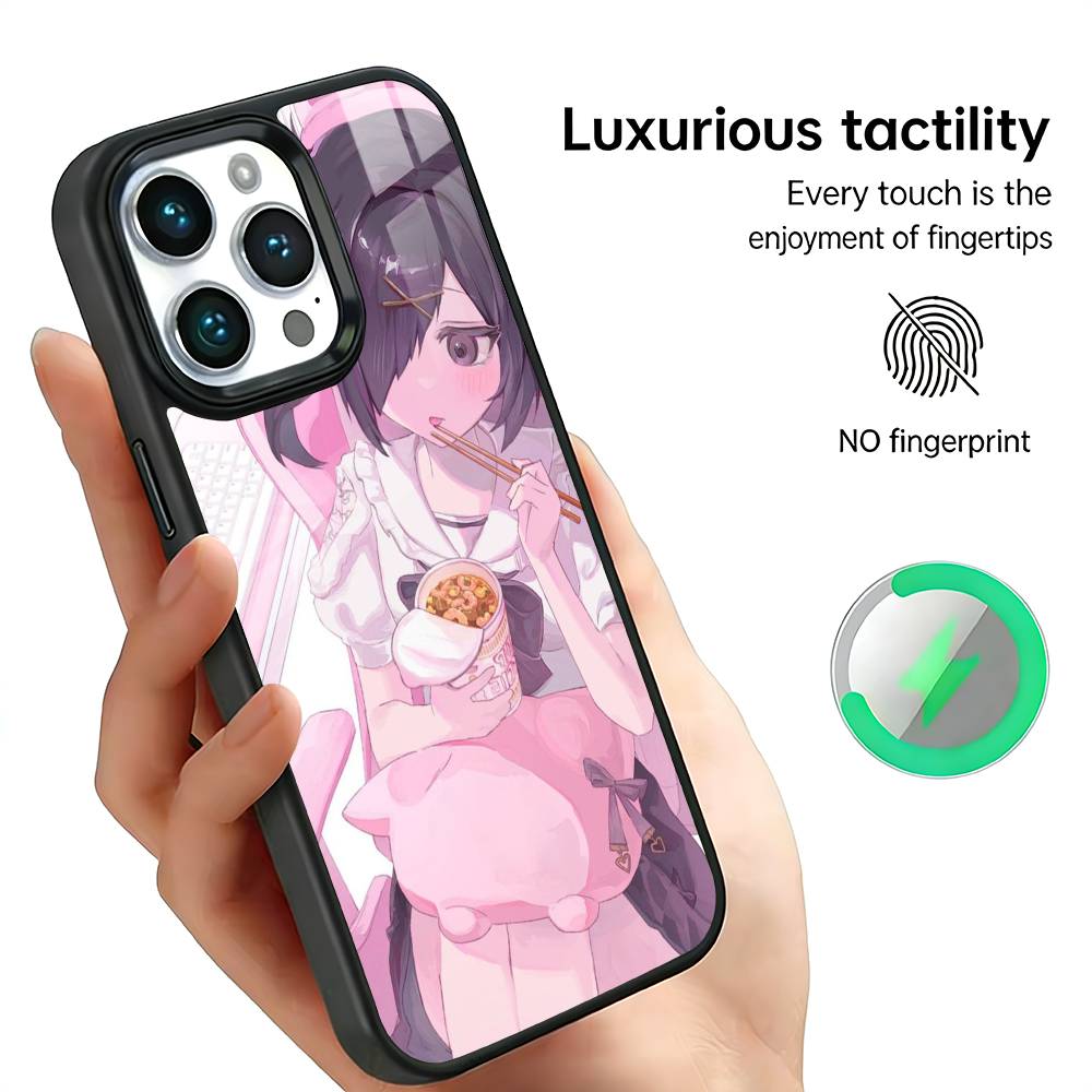 Needy Girl O-Overdose Kangel Phone Case For iPhone17,16,15,14,13,12,11 Plus,Pro Max For Magsafe Wireless Charging iPhone15Plus