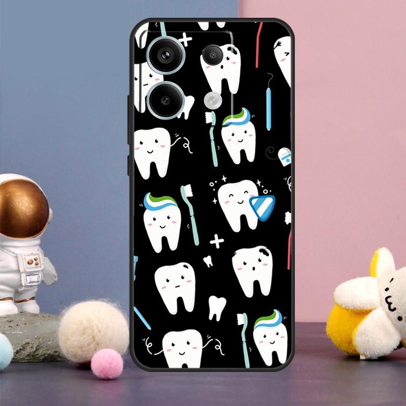 Dentist Dental Teeth Tooth Doctor Case For Xiaomi Redmi Note 13 11 9 10 12 Pro Plus 12S 11S 10S 9S Redmi 12 10C 12C 13C Cover
