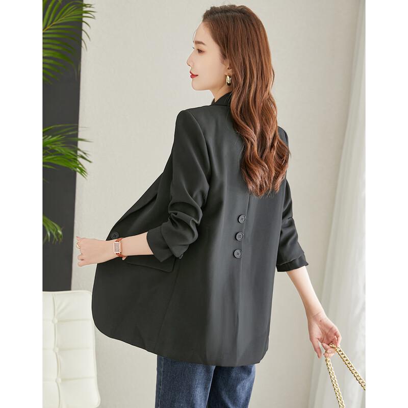 

TERRE BLEUE Women s 2026 Spring/Autumn One-Button Casual Blazer M