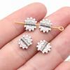 Geometric Small-Hole Spacer Beads Mini Antique Bronze Zinc Alloy Jewelry Making Fix Bead Position Style Bead Spacers