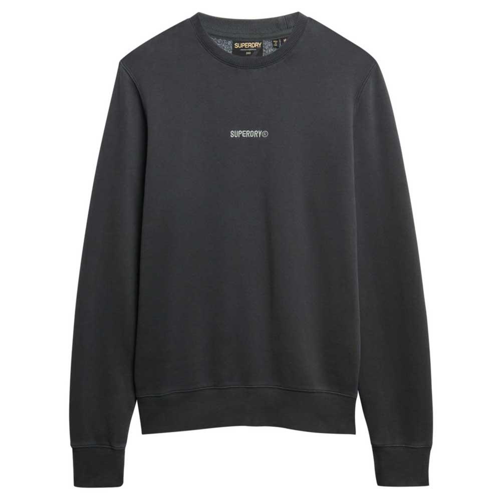 Superdry, Herren, Pullover, Micro Rundhals-Sweatshirt mit Logo, Grau, (L) - Bild 3