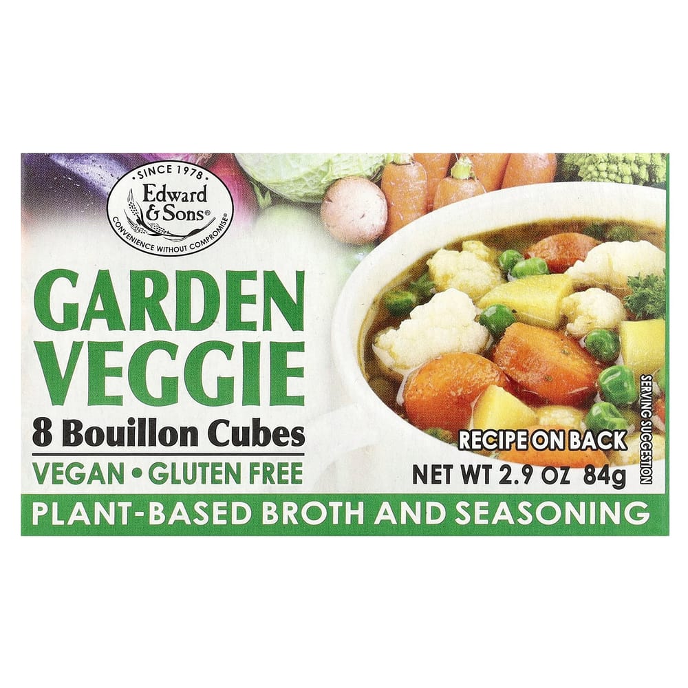 

Edward & Sons Garden Veggie Bouillon Cubes, 8 Count