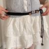Wax Line Ethnic Style Belt Flower Women Woven Belt Elegant Bohemian Style Waist Chain  Female/Girls