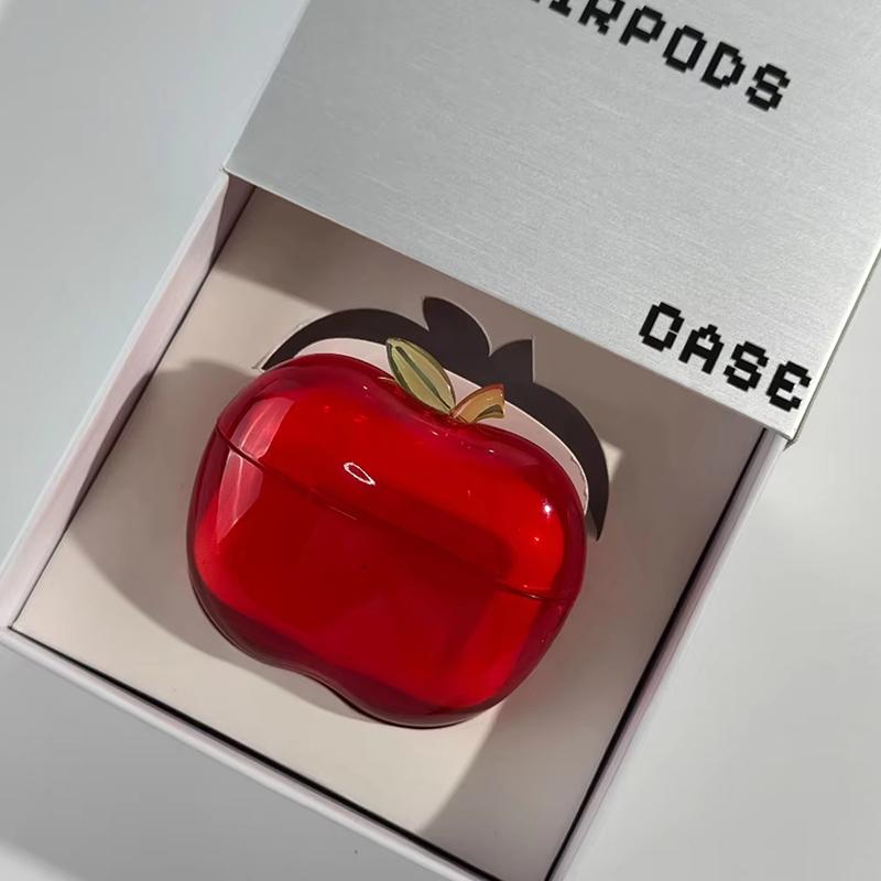 Transparent Fruit Airpods Pro 2 Earphone Case Drop-Proof Apple Shape Tpu Soft Design Customised Personalised Airpods Pro 2 Case