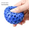 Interactive Squeaky Dog Toy: Honeycomb Shape Soft Rubber Ball for Teeth Cleaning