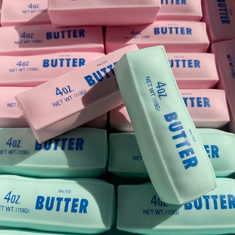@Giocattolo Antistress Squishy a Forma di Burro Giocattolo Fidget Blocco da Costruzione Riempimento Nessun Rimbalzo Giocattolo da Spremere per Adulti Sensoriale Sollievo dallo Stress Giocattolo Fidget