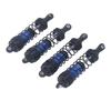 4Pcs RC Car Shock Absorber Aluminum Alloy Stable High Elasticity Front Rear Shock Damper for LC Racing 1 14 1 16 Blue