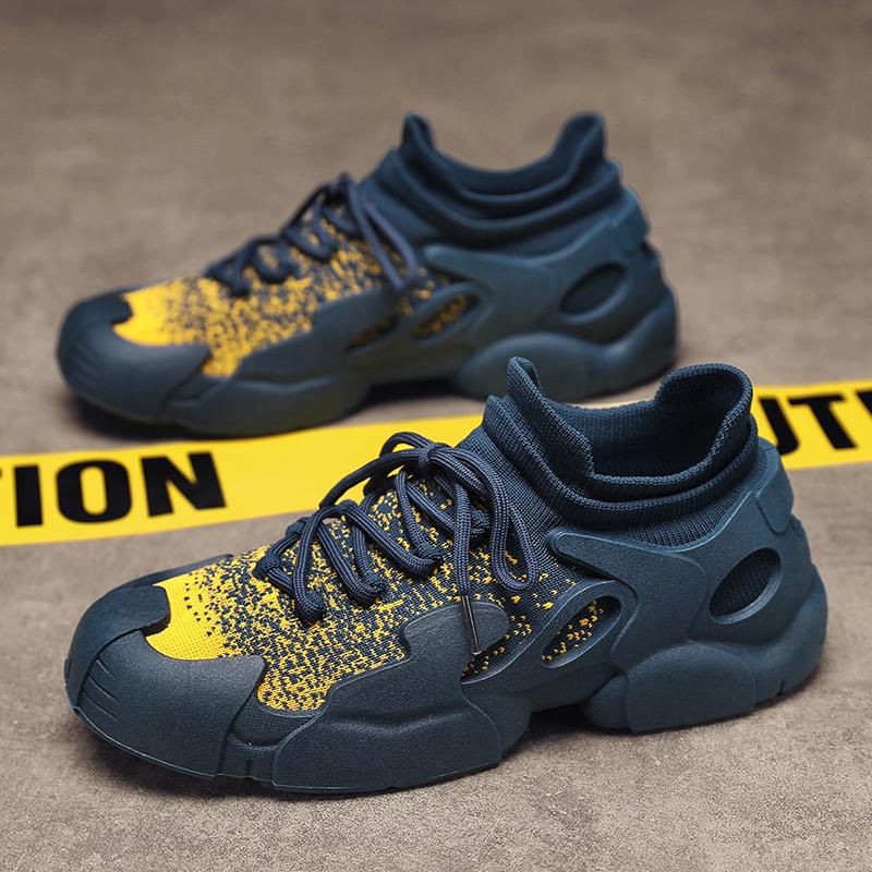 High-top Socks Shoes Octopus Breathable Mesh Men Sneakers Comfortable Thick Sole Running Sports Shoes Trend Walking Footwear