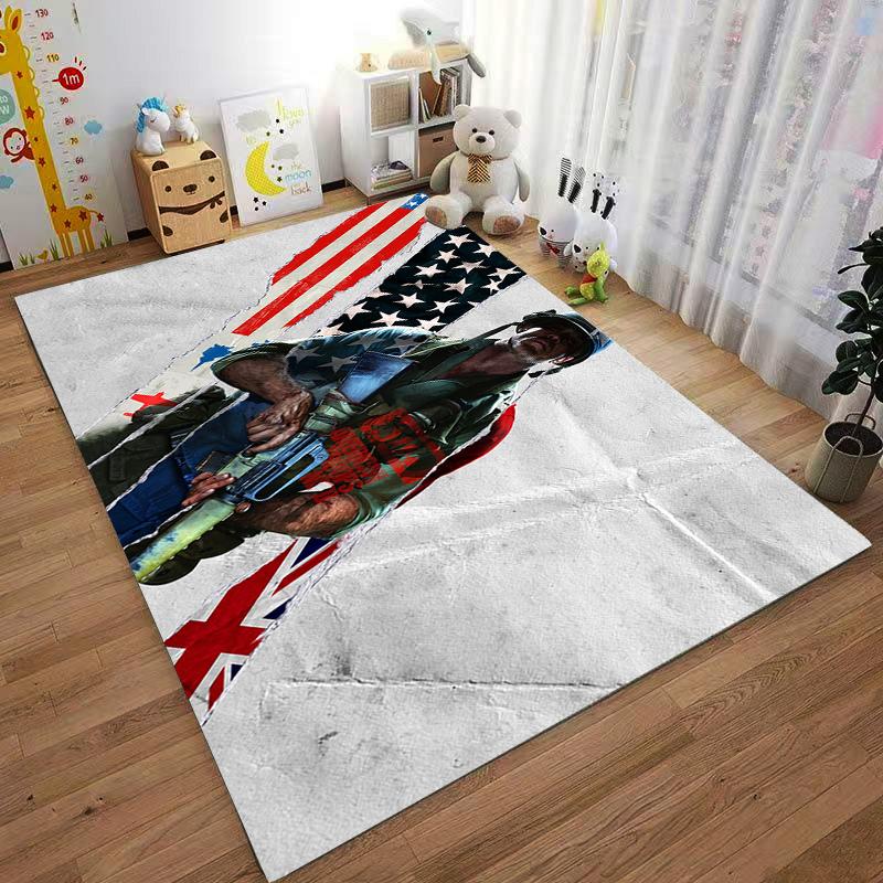 CS:GO game soldier printed carpet can be used as a non-slip game mat for living room and bedroom sofas
