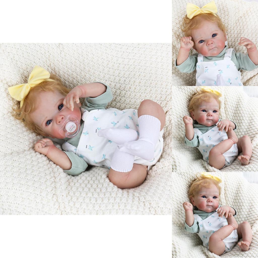 Silicone Reborn Baby Doll With Straps For Kids Gift And Collectors