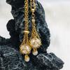 Natural Crystal Holder Necklace Colorful Stone Mesh Pocket Pendant Choker Adjustable Chain Neckchains for Women Girl