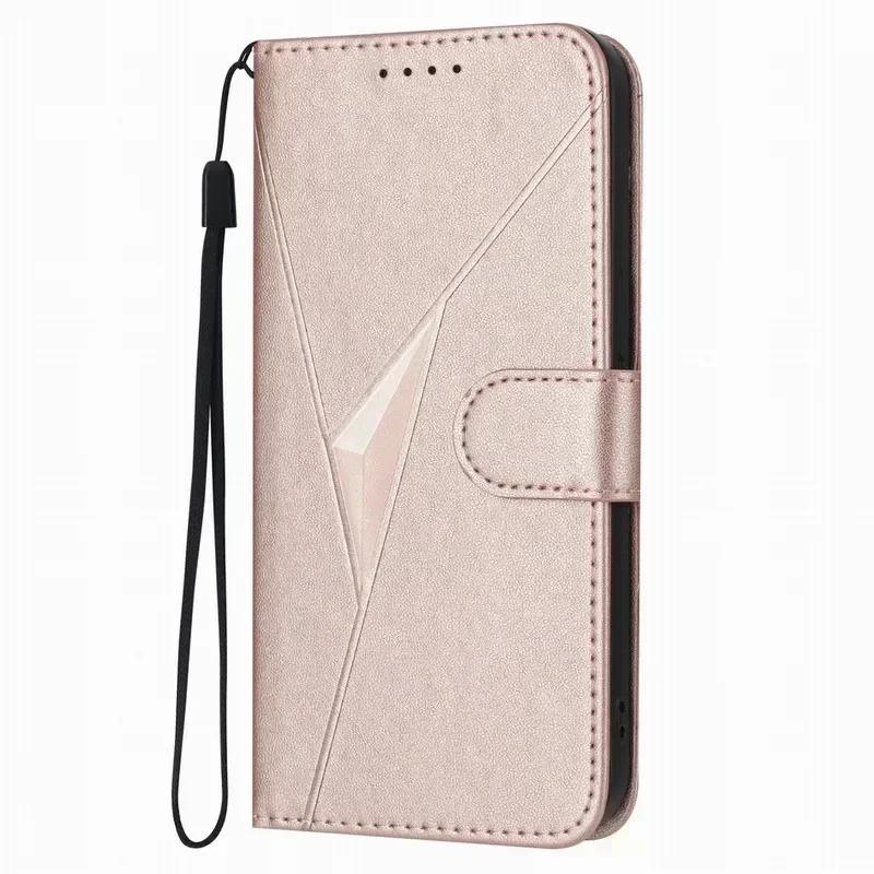 

3D Triangle Wallet Phone Cover For Samsung Galaxy A02 A13 A14 A15 A16 A32 A33 A34 A35 A52S A53 A54 A55 A04S A05S A06 5G Case For Galaxy A02