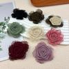 Hong Kong Style Multi-Layer Dried Rose Organza Hair Clip & Clothing Accessory