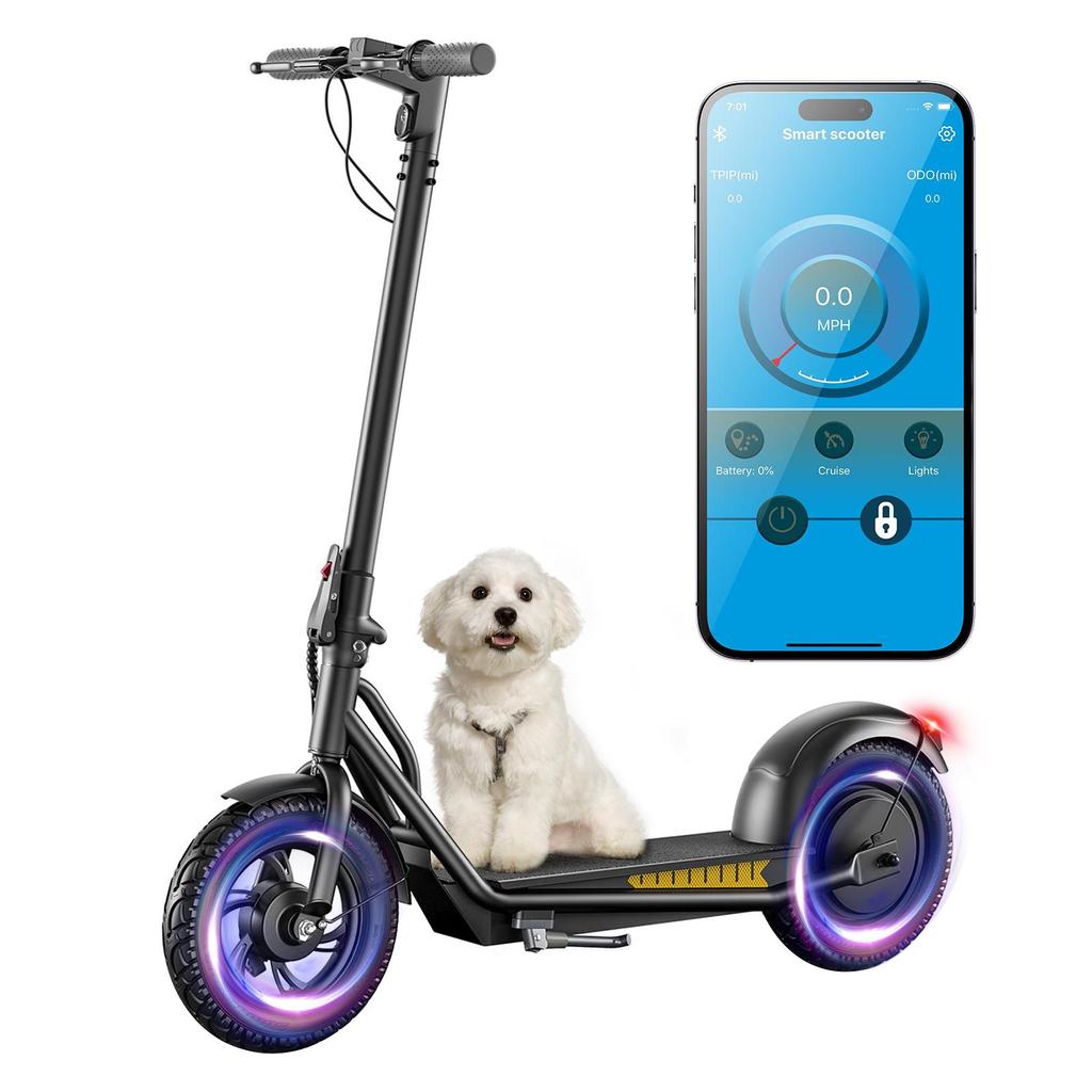 Emoko A19 12" Universal City E-Scooter, 36V15Ah, 500W, APP Control, Cruise control, Foldable Electric Scooter for Daily Commuter & Outdoor Use