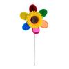 Sequins Spinner Home Garden Yard Decoration Colorful Sunflower Windmill Wind 