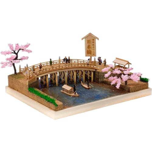 

Woody Joe Fifty-three Stations of the Tokaido: Nihonbashi Bridge Wooden Model Assembly Kit (Scenery)
