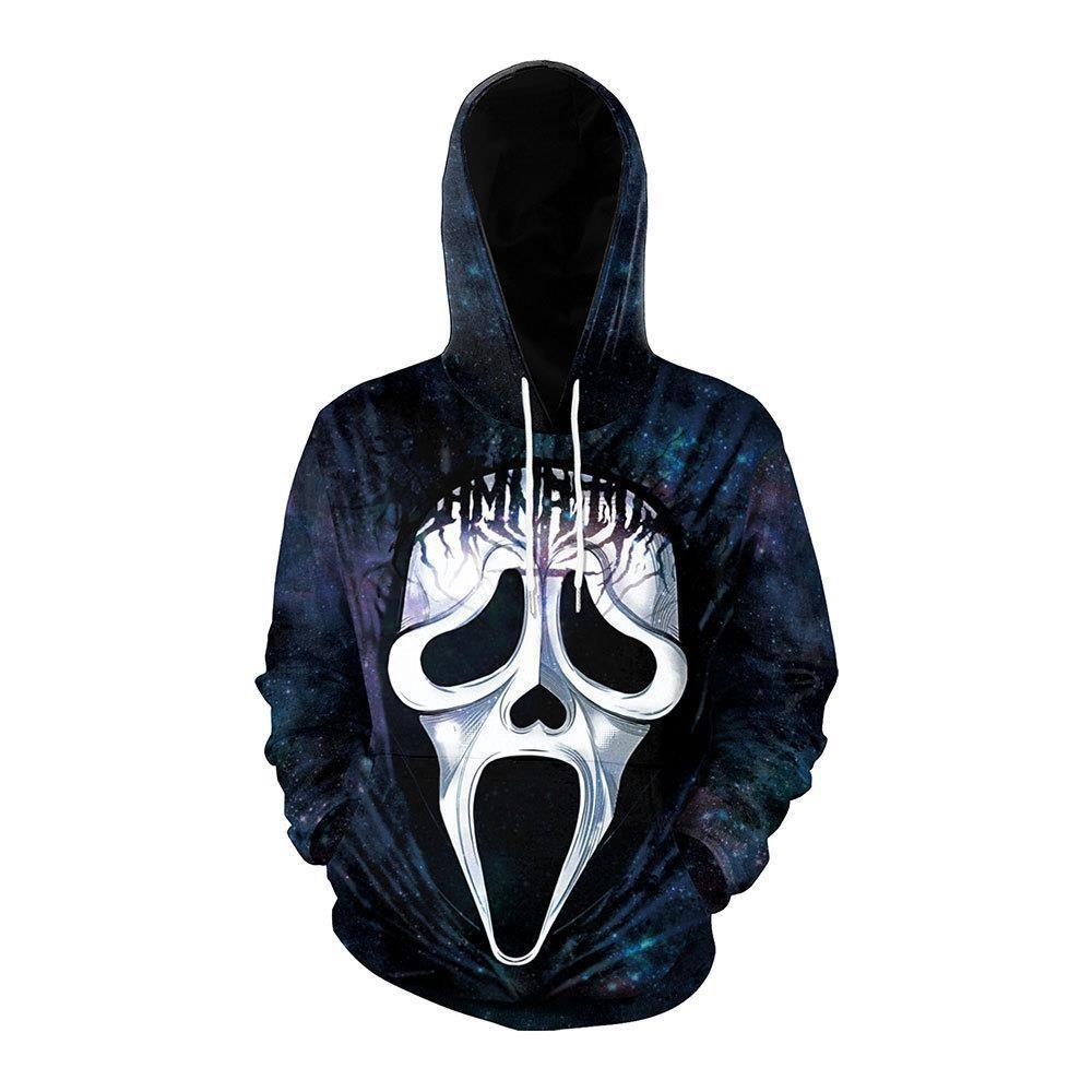 Source Halloween Night 3D Printing Party Stage Costumes European And American Spring New Hooded Sweater